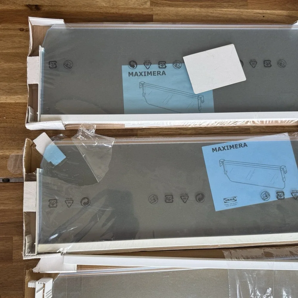 Ikea MAXIMERA Divider for high drawer white/clear 24